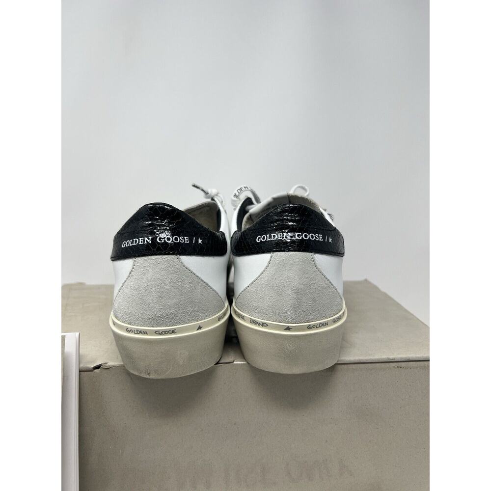 NIB Golden Goose Hi Star Sneaker White / Ice / Black Python Print Suede Star 40 - Picture 6 of 10